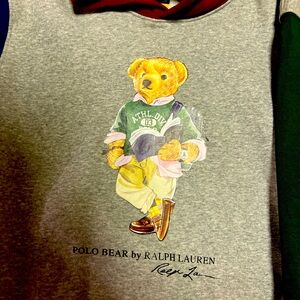 A polo business bear hoodie not worn once size adult small